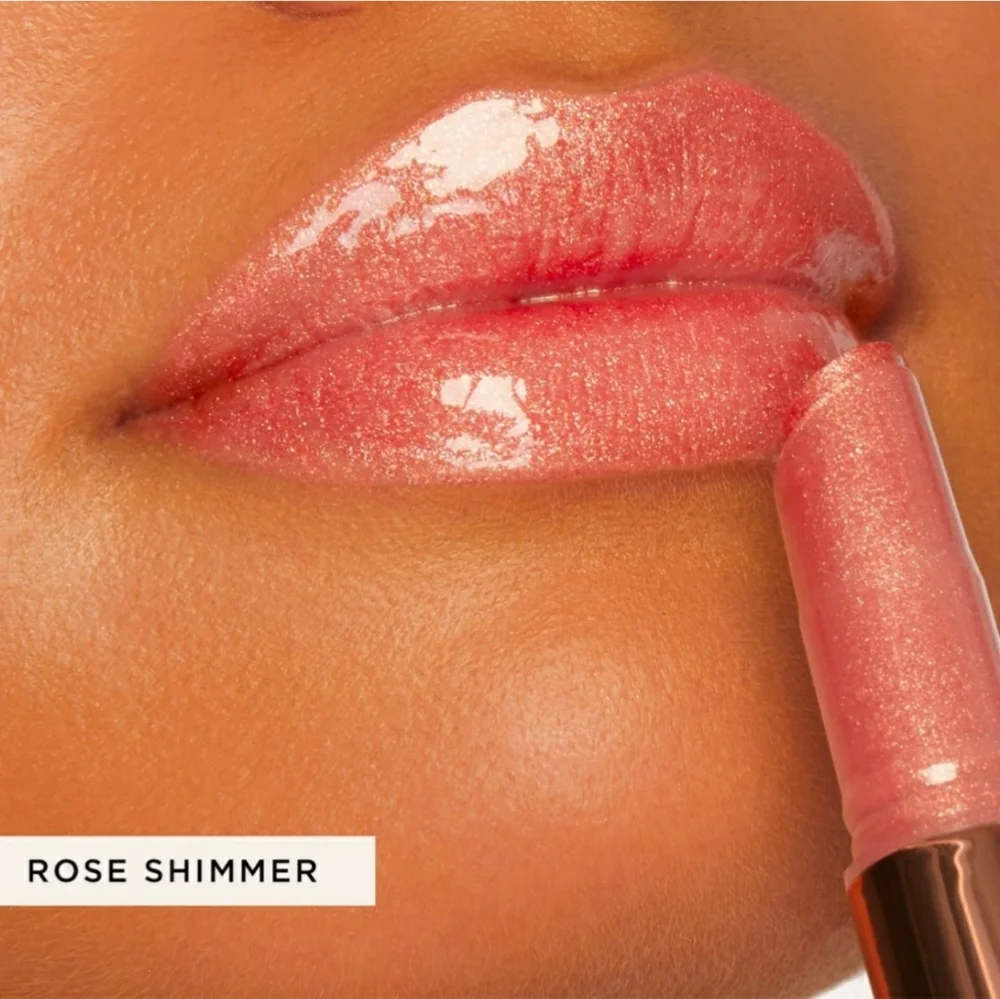 Tarte Maracuja Juicy Lip Plump Shimmer Glass In Rose Pink Mini Size NWT